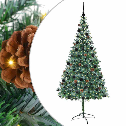 Künstlicher Weihnachtsbaum Grün 210 cm PVC und Stahl