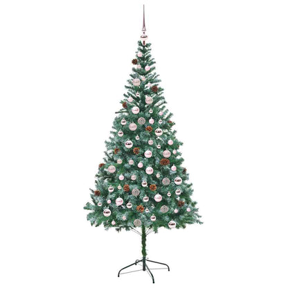 Künstlicher Weihnachtsbaum Grün 210 cm PVC und Stahl