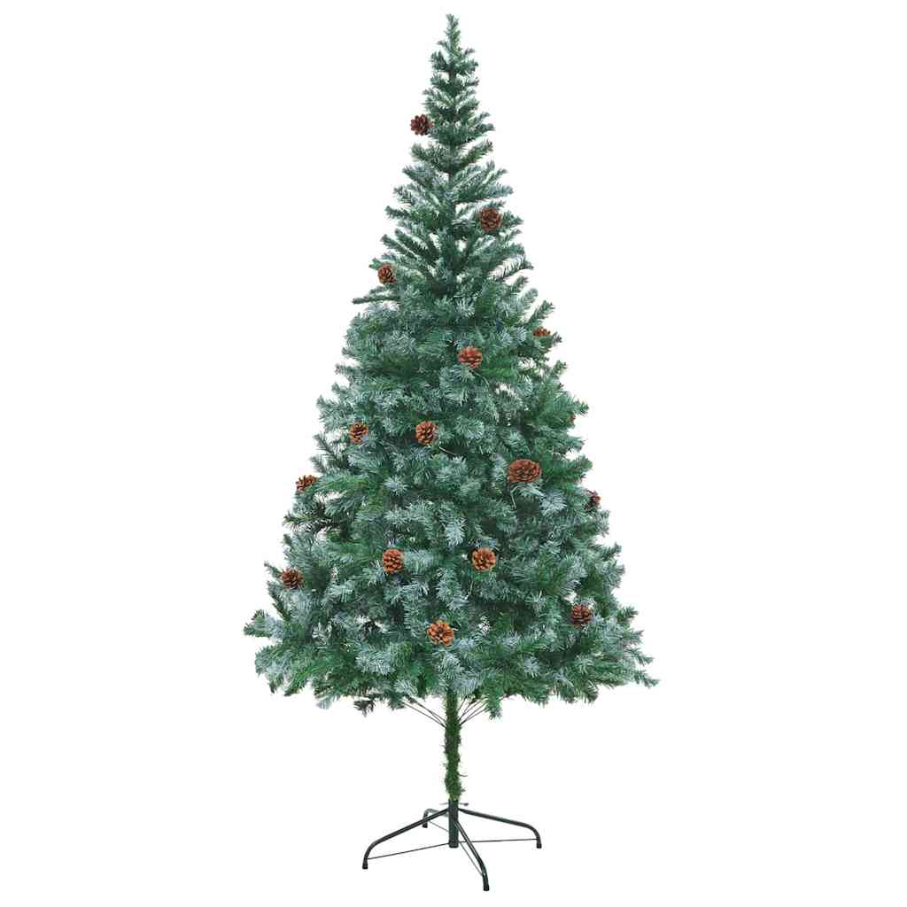 Künstlicher Weihnachtsbaum Grün 210 cm PVC und Stahl
