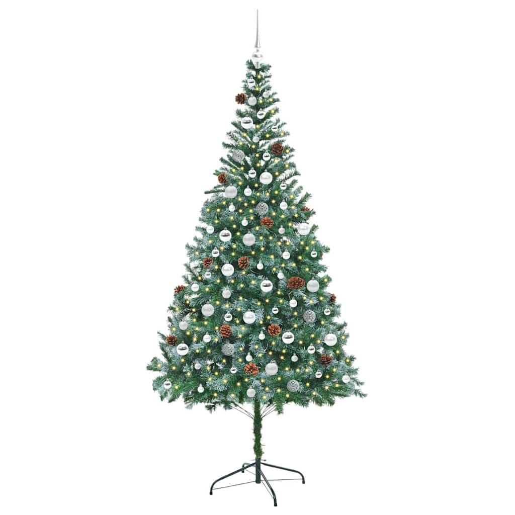 Künstlicher Weihnachtsbaum Grün 210 cm PVC und Stahl