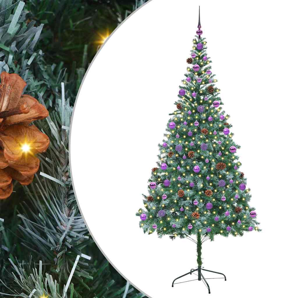 Künstlicher Weihnachtsbaum Grün 210 cm PVC und Stahl