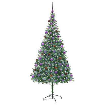 Künstlicher Weihnachtsbaum Grün 210 cm PVC und Stahl
