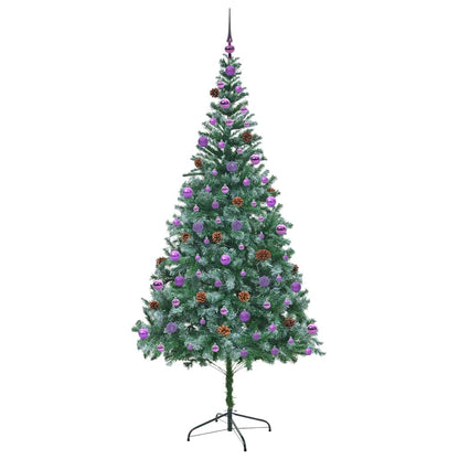 Künstlicher Weihnachtsbaum Grün 210 cm PVC und Stahl