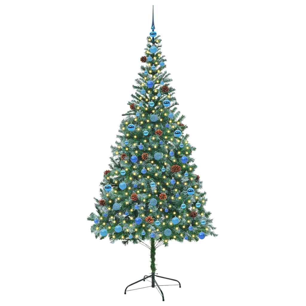 Künstlicher Weihnachtsbaum Grün 210 cm PVC und Stahl