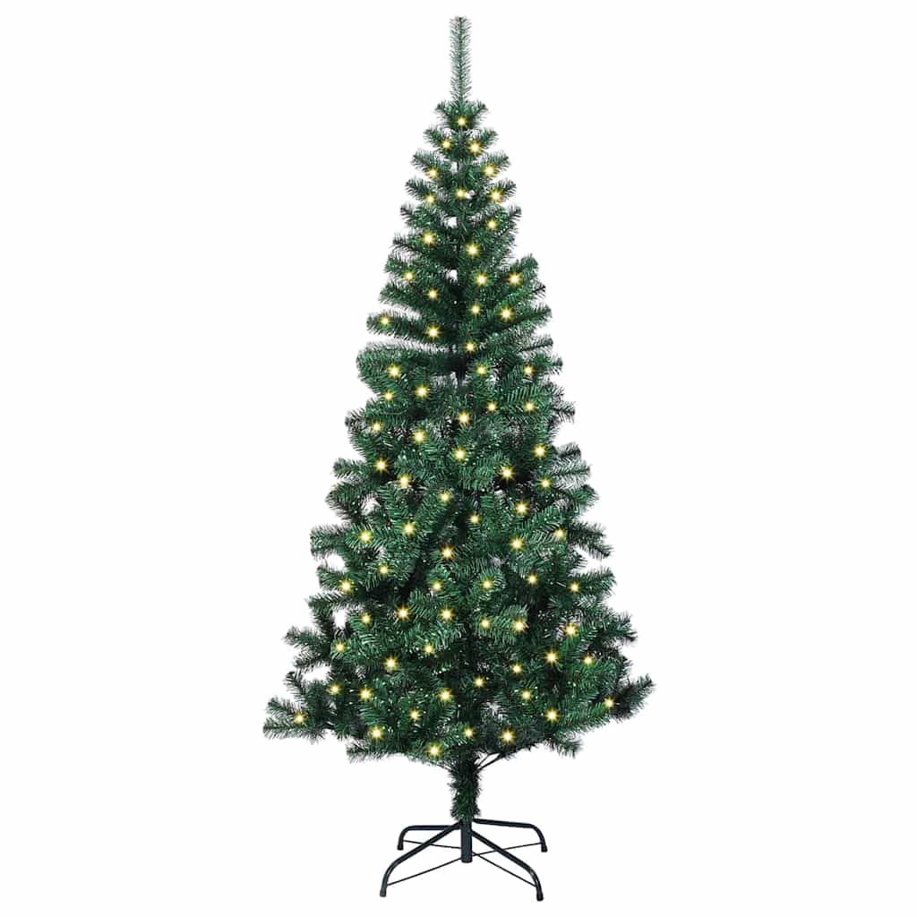 Künstlicher vorbeleuchteter Weihnachtsbaum Grün 150 cm