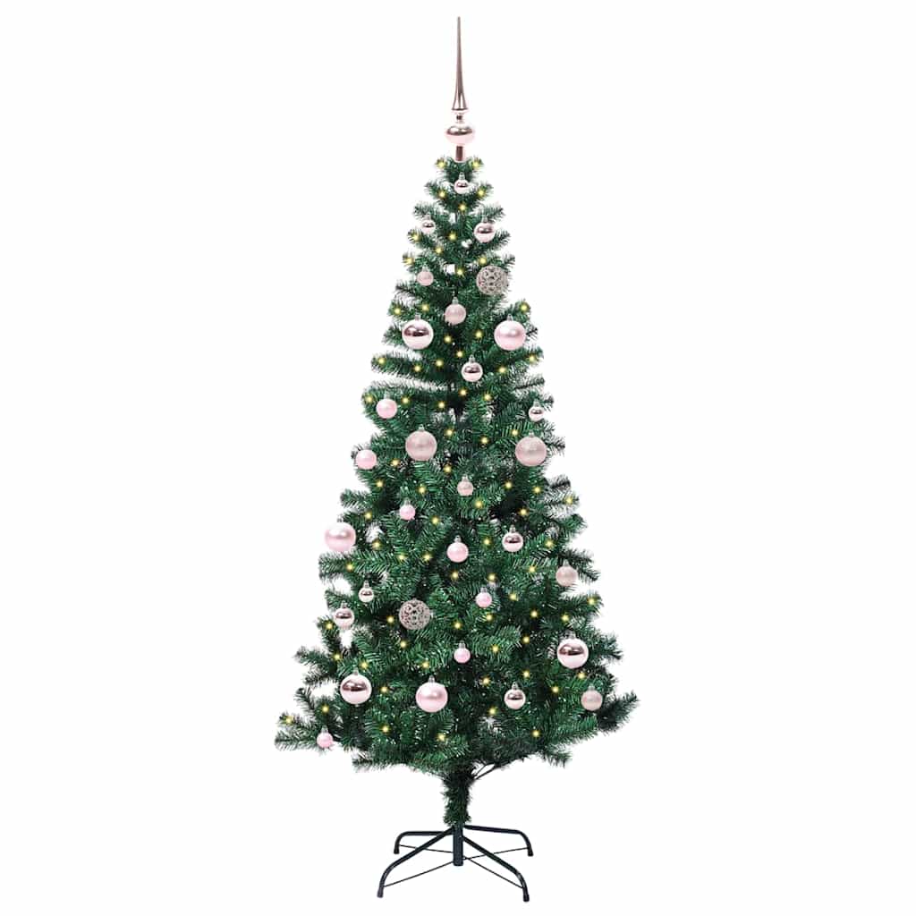 Künstlicher vorbeleuchteter Weihnachtsbaum Grün 150 cm