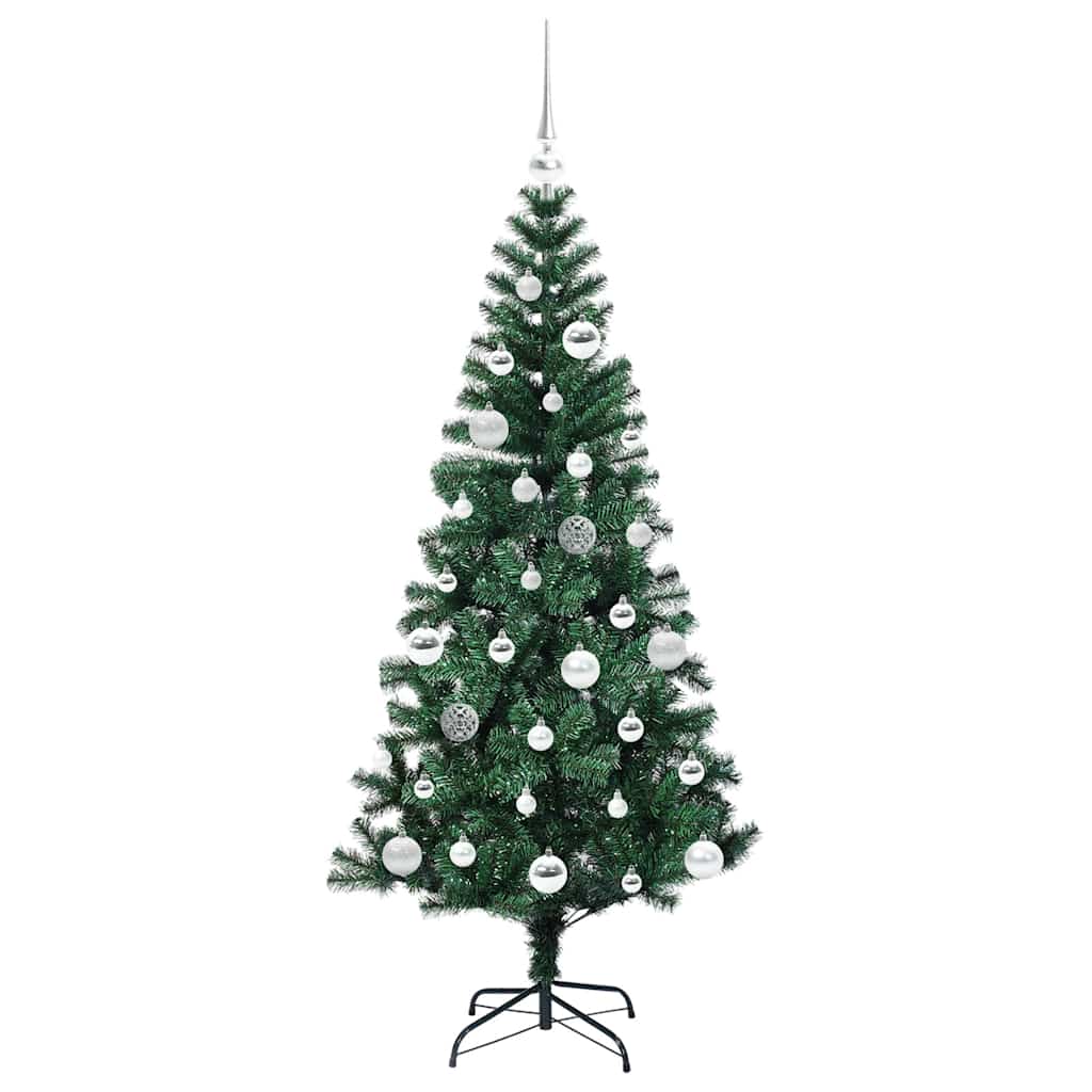 Künstlicher vorbeleuchteter Weihnachtsbaum Grün 150 cm