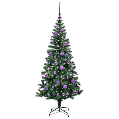 Künstlicher vorbeleuchteter Weihnachtsbaum Grün 150 cm