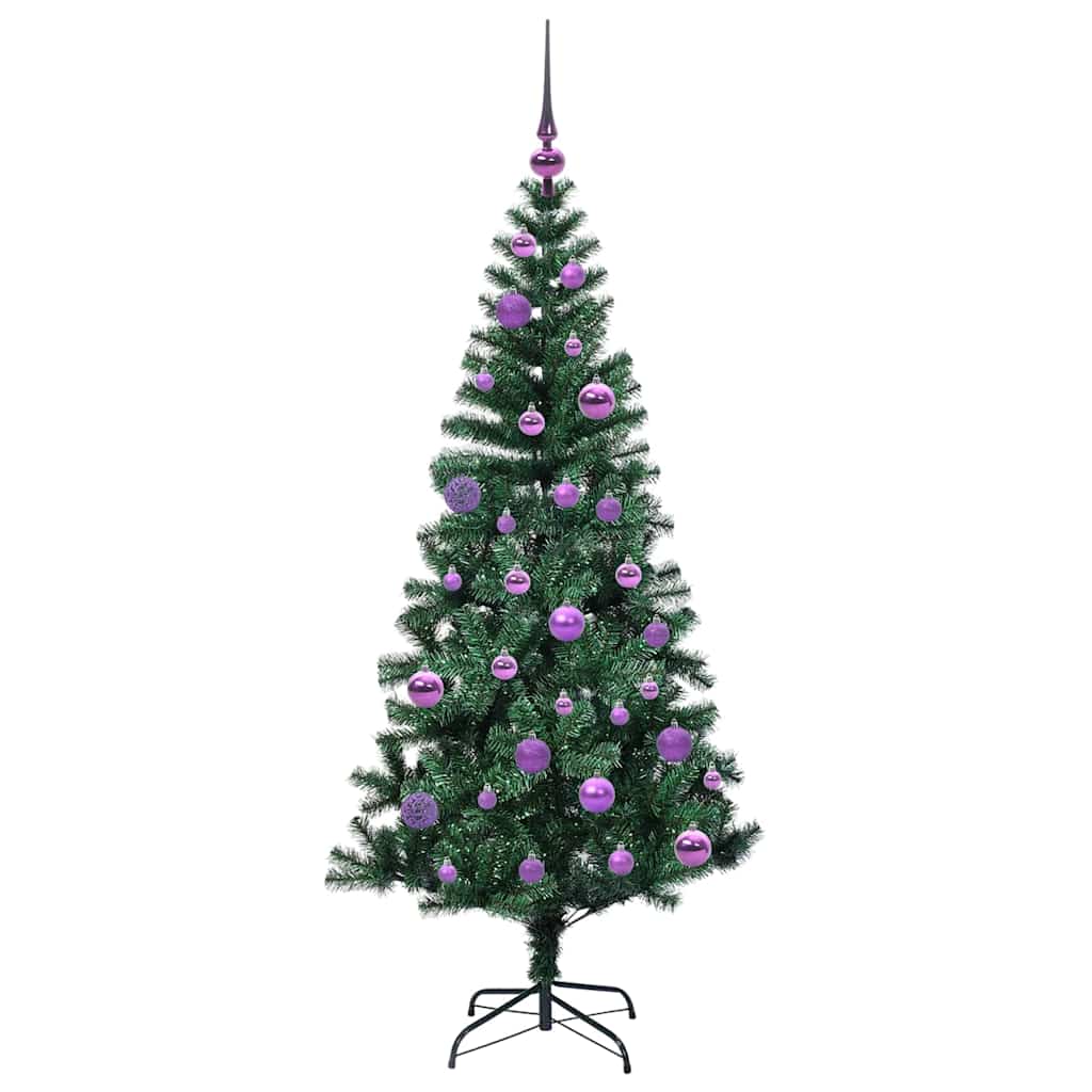 Künstlicher vorbeleuchteter Weihnachtsbaum Grün 150 cm