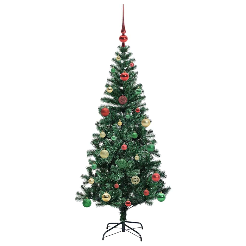 Künstlicher vorbeleuchteter Weihnachtsbaum Grün 150 cm