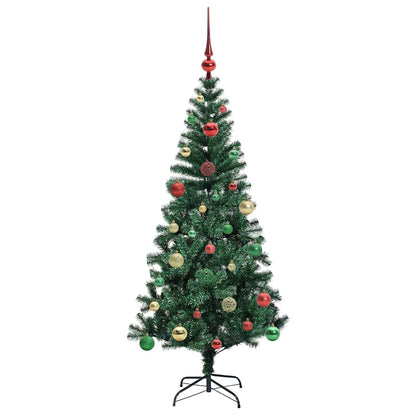 Künstlicher vorbeleuchteter Weihnachtsbaum Grün 150 cm