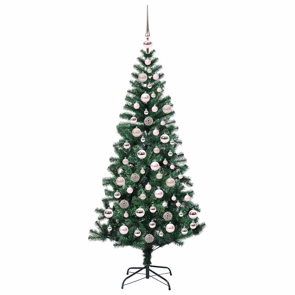 Künstlicher vorbeleuchteter Weihnachtsbaum Grün 180 cm