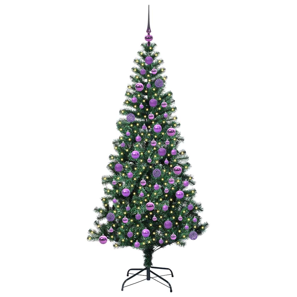Künstlicher vorbeleuchteter Weihnachtsbaum Grün 180 cm