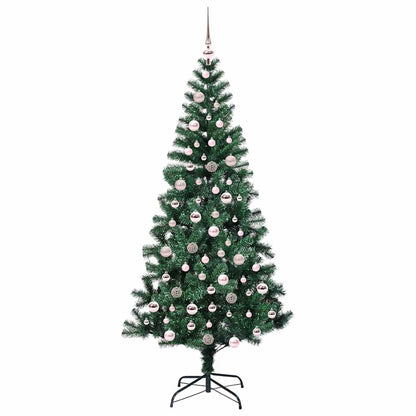 Künstlicher vorbeleuchteter Weihnachtsbaum Grün 210 cm