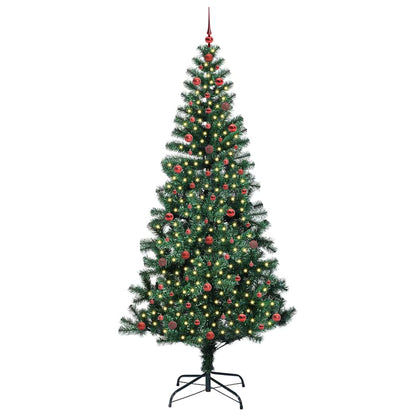 Künstlicher vorbeleuchteter Weihnachtsbaum Grün 240 cm