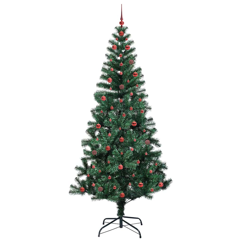 Künstlicher vorbeleuchteter Weihnachtsbaum Grün 240 cm