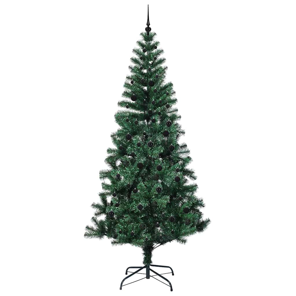 Künstlicher vorbeleuchteter Weihnachtsbaum Grün 240 cm