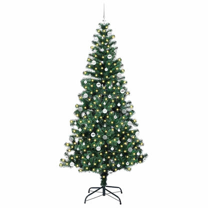 Künstlicher vorbeleuchteter Weihnachtsbaum Grün 240 cm