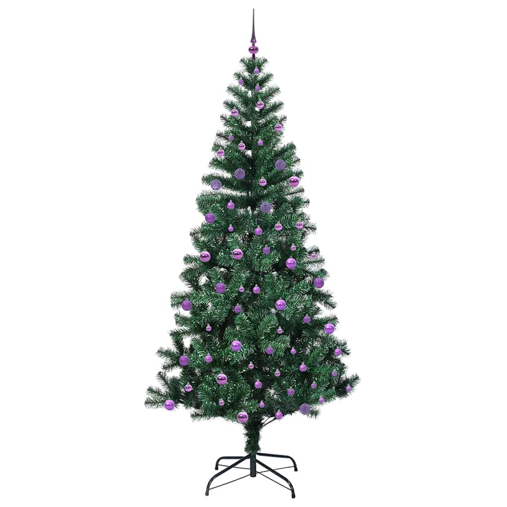 Künstlicher vorbeleuchteter Weihnachtsbaum Grün 240 cm