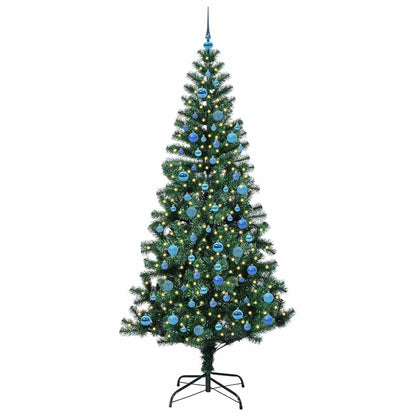 Künstlicher vorbeleuchteter Weihnachtsbaum Grün 240 cm