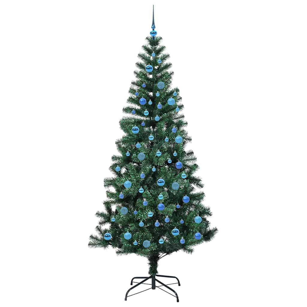 Künstlicher vorbeleuchteter Weihnachtsbaum Grün 240 cm