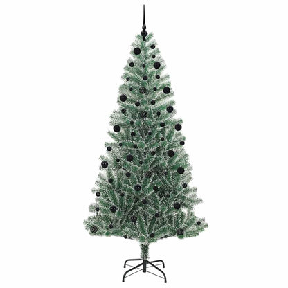 Künstlicher Weihnachtsbaum beschneit mit LED Licht 210 cm