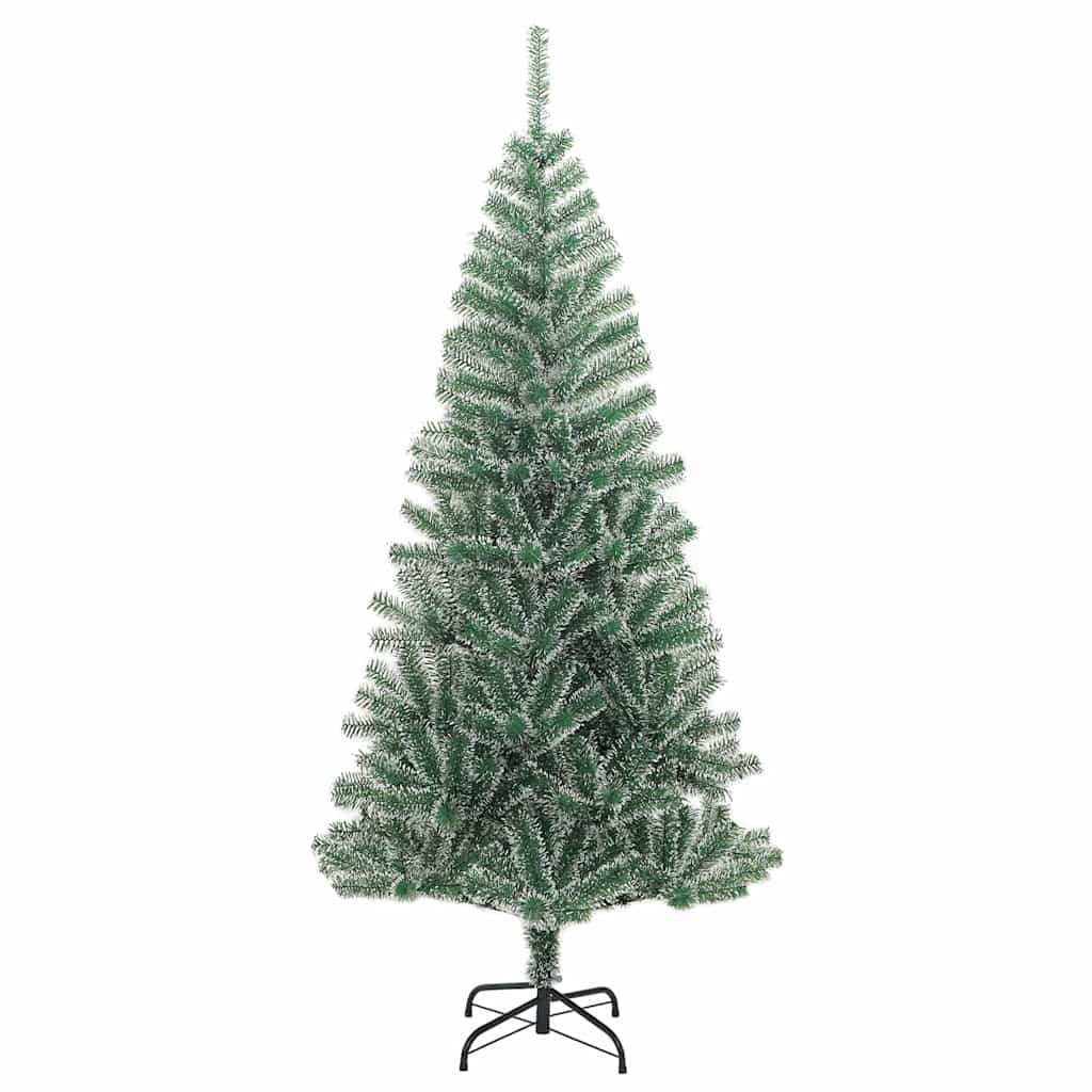 Künstlicher Weihnachtsbaum beschneit mit LED Licht 240 cm