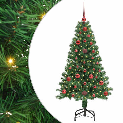 Künstlicher Weihnachtsbaum mit 150 LEDs mit Ständer Grün 120 cm