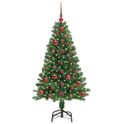 Künstlicher Weihnachtsbaum mit 150 LEDs mit Ständer Grün 120 cm