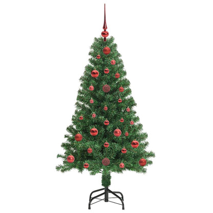 Künstlicher Weihnachtsbaum mit 150 LEDs mit Ständer Grün 120 cm