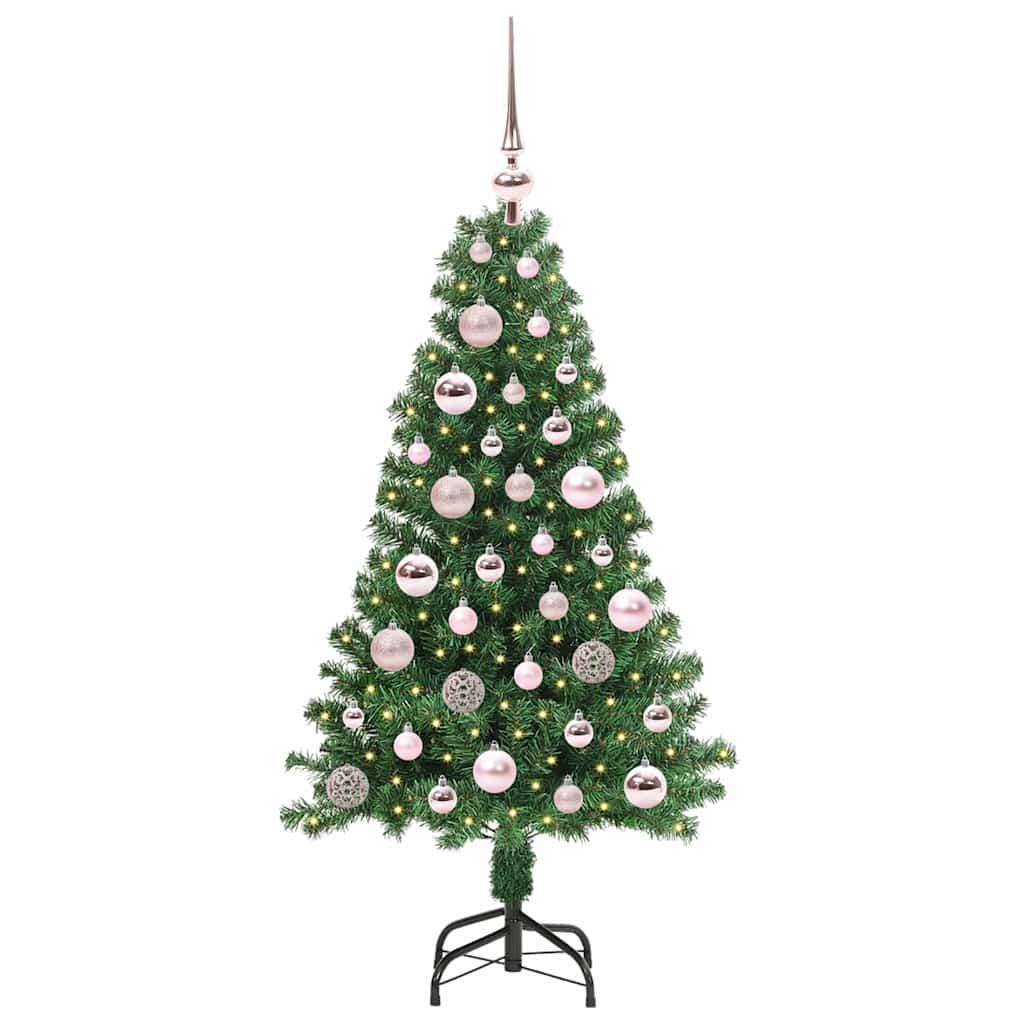 Künstlicher Weihnachtsbaum mit 150 LEDs mit Ständer Grün 120 cm
