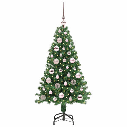 Künstlicher Weihnachtsbaum mit 150 LEDs mit Ständer Grün 120 cm
