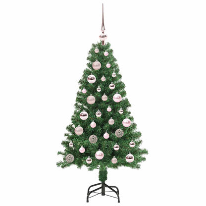 Künstlicher Weihnachtsbaum mit 150 LEDs mit Ständer Grün 120 cm