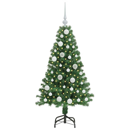 Künstlicher Weihnachtsbaum mit 150 LEDs mit Ständer Grün 120 cm