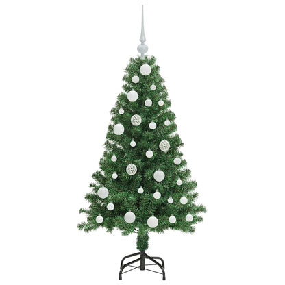 Künstlicher Weihnachtsbaum mit 150 LEDs mit Ständer Grün 120 cm