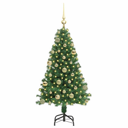 Künstlicher Weihnachtsbaum mit 150 LEDs mit Ständer Grün 120 cm