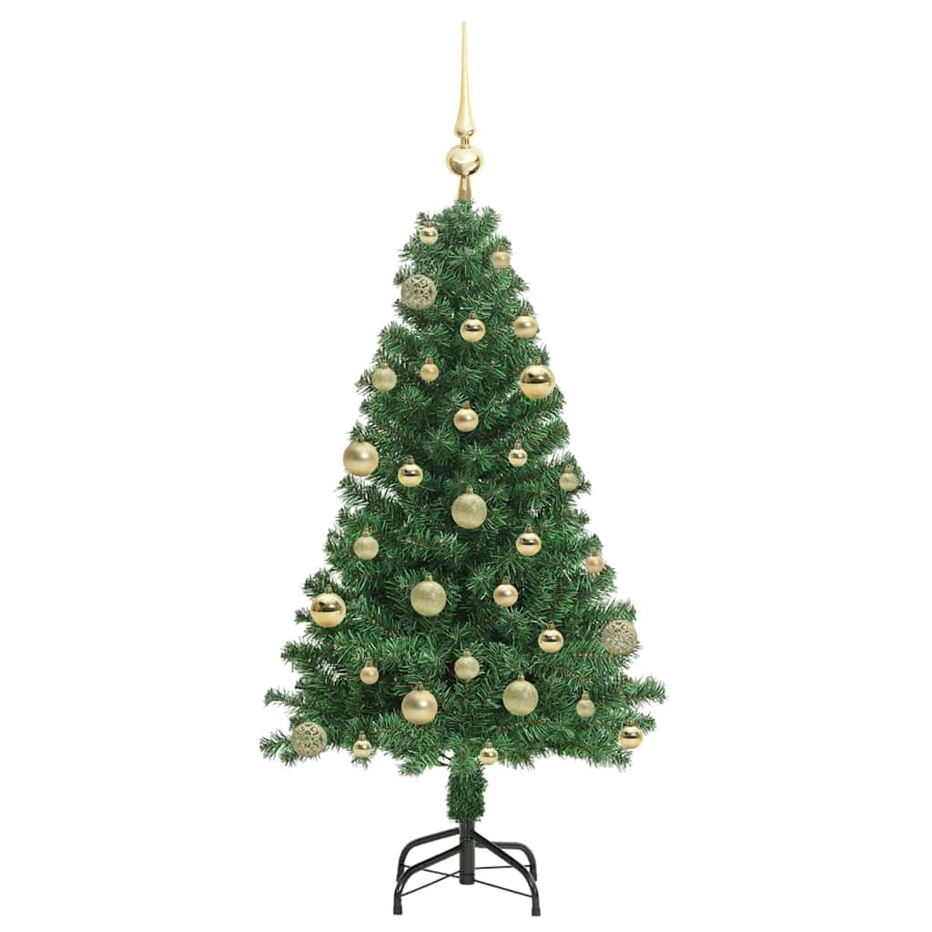 Künstlicher Weihnachtsbaum mit 150 LEDs mit Ständer Grün 120 cm