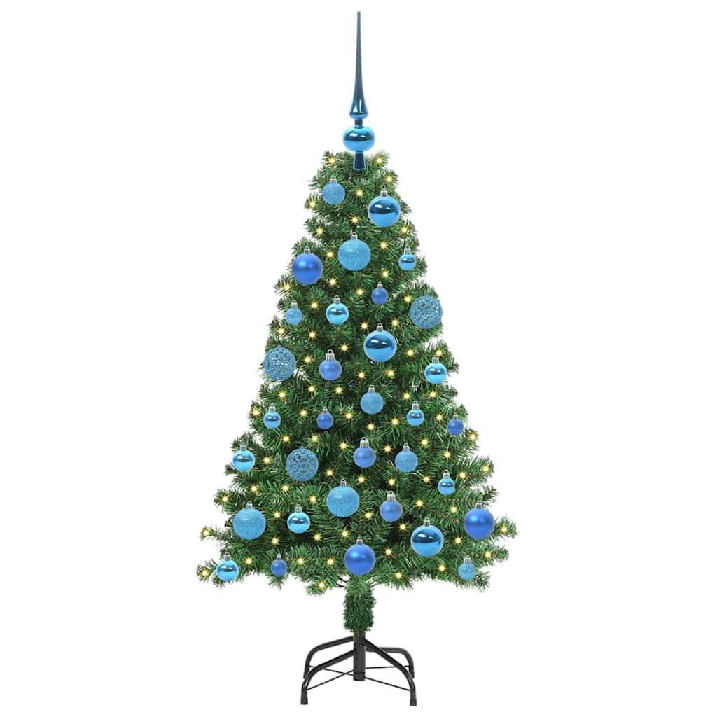 Künstlicher Weihnachtsbaum mit 150 LEDs mit Ständer Grün 120 cm