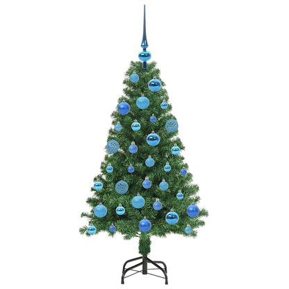 Künstlicher Weihnachtsbaum mit 150 LEDs mit Ständer Grün 120 cm
