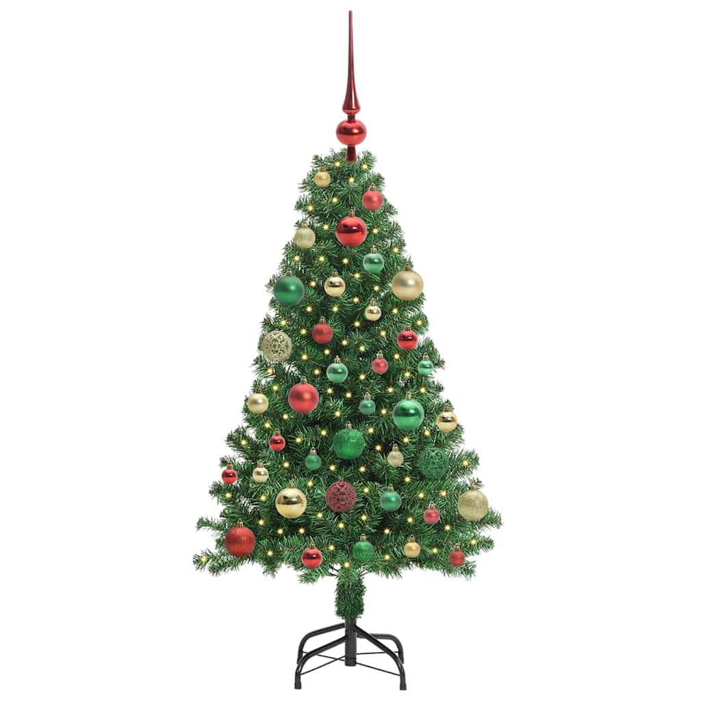 Künstlicher Weihnachtsbaum mit 150 LEDs mit Ständer Grün 120 cm