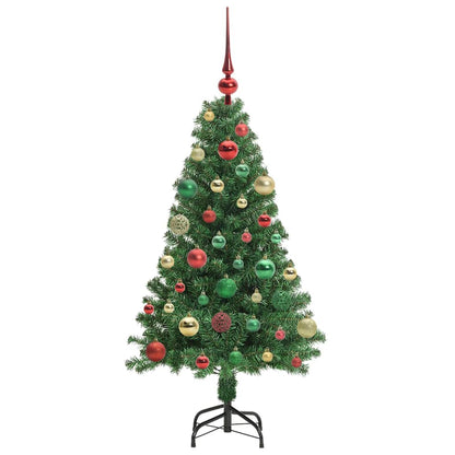Künstlicher Weihnachtsbaum mit 150 LEDs mit Ständer Grün 120 cm
