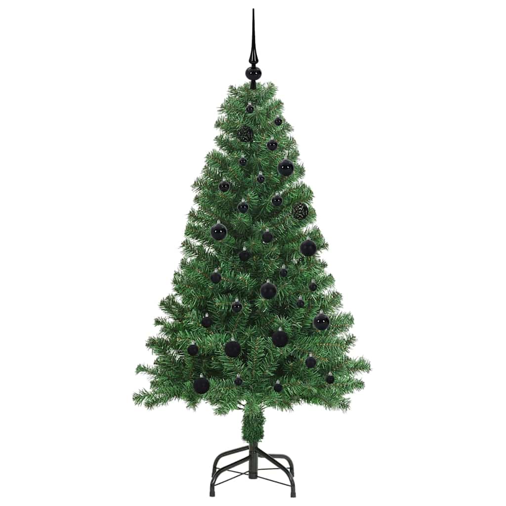 Albero di Natale artificiale con 150 LED con supporto verde 150 cm