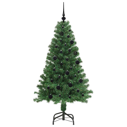 Albero di Natale artificiale con 150 LED con supporto verde 150 cm