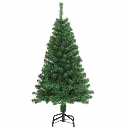 Albero di Natale artificiale con 150 LED con supporto verde 150 cm