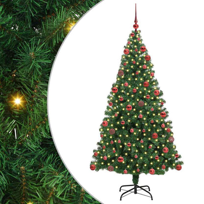 Künstlicher Weihnachtsbaum mit 300 LEDs mit Ständer Grün 180 cm
