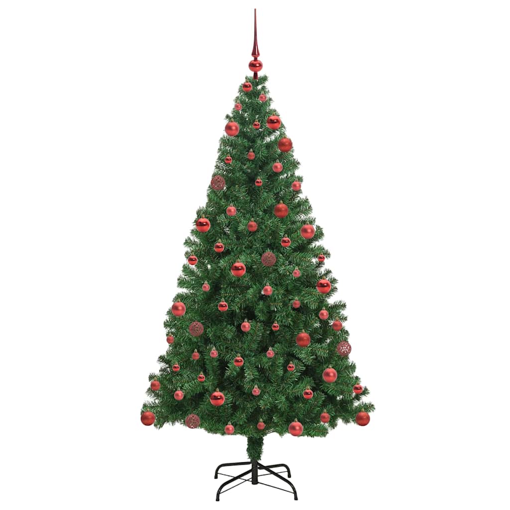 Künstlicher Weihnachtsbaum mit 300 LEDs mit Ständer Grün 180 cm