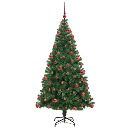 Künstlicher Weihnachtsbaum mit 300 LEDs mit Ständer Grün 180 cm