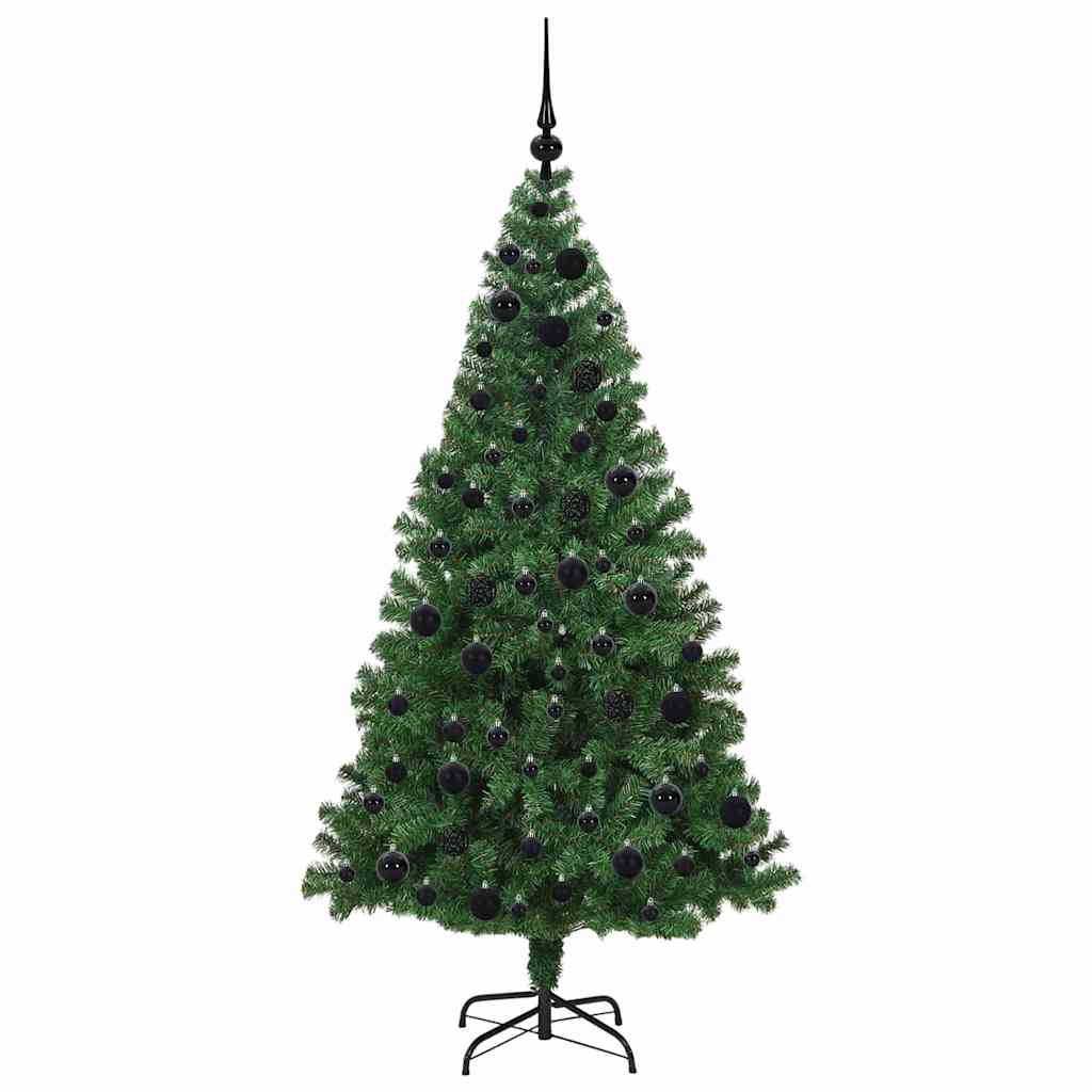 Künstlicher Weihnachtsbaum mit 300 LEDs mit Ständer Grün 180 cm