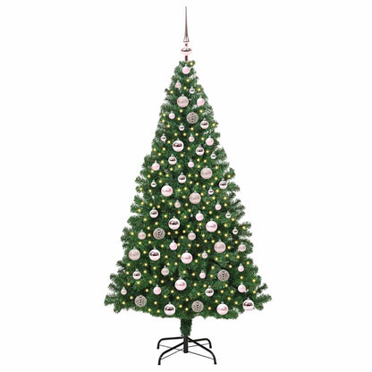 Künstlicher Weihnachtsbaum mit 300 LEDs mit Ständer Grün 180 cm