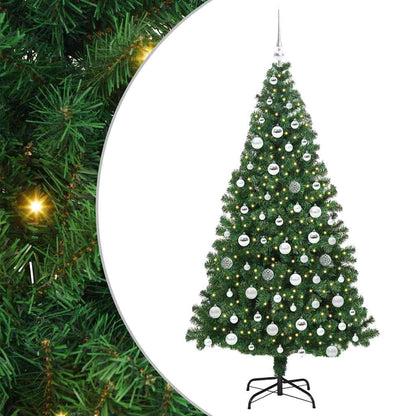 Künstlicher Weihnachtsbaum mit 300 LEDs mit Ständer Grün 180 cm